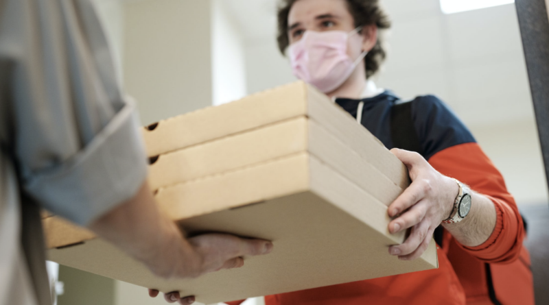 food delivery agent eats customer food