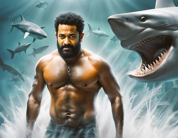 devara will have taraquaman scene with shark under water