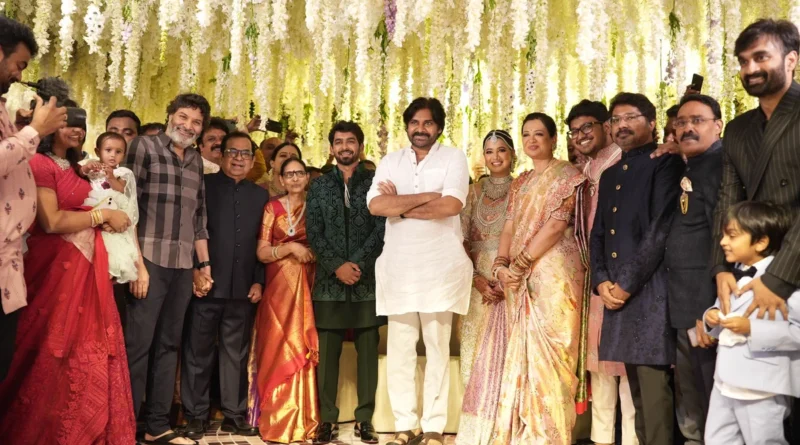 pawan kalyan attended Brahmanandam son‘s marriage