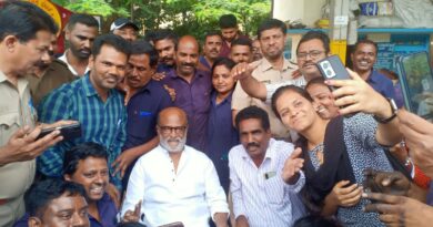 Rajinikanth made a surprise visit today to Jayanagar Bus Depot where he started his career as conductor