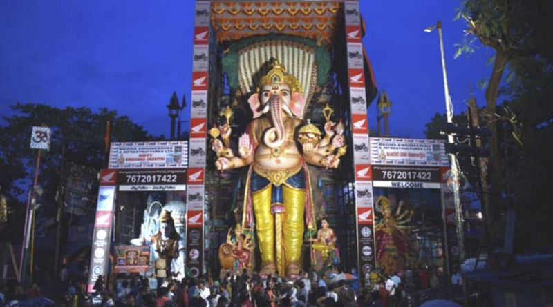 this time it's 63 feet ganesh idol for khairtabad