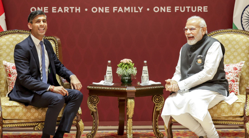 narendra modi rishi sunak hold a bilateral meet in new delhi