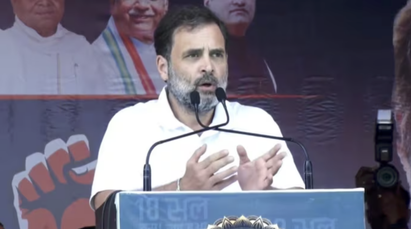 rahul gandhi compares india and nda blocs with gandhi and godse