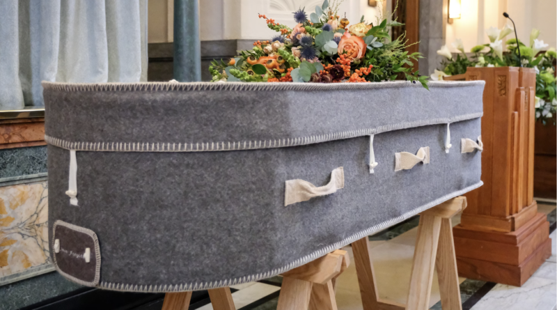 in a viral news a woman sleeps in coffin daily