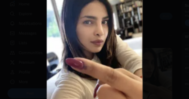 a fake account used priyanka chopra photo and says voted for congress