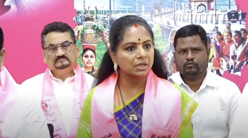 kalvakuntla kavitha compares bjp led state leaders to locusts