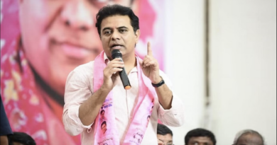 ktr compares congress to pakistan and bjp to england