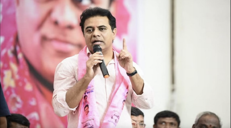 ktr compares congress to pakistan and bjp to england