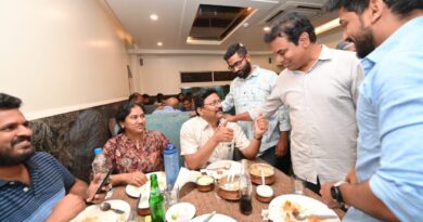 ktr surprise visit to shadab hotel