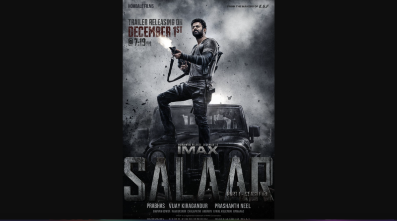 salaar trailer to release on december 1