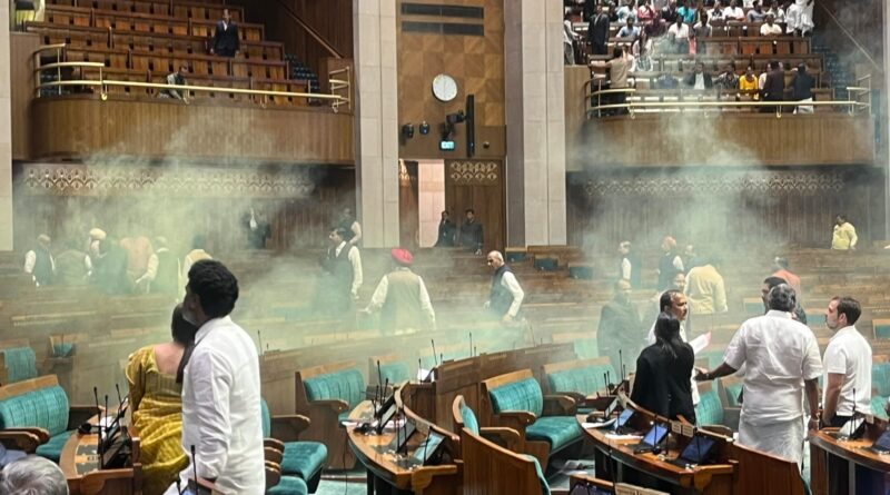 intruders enter parliament and create ruckus