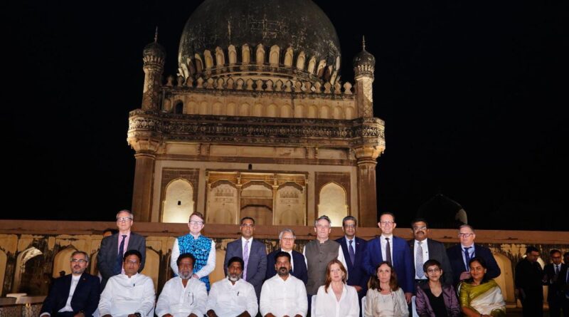 telangana cm revanth reddy hosts dinner for 13 foreign delegates