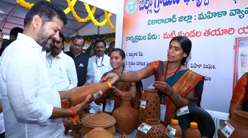 revanth reddy says his government works towards woman empowerment