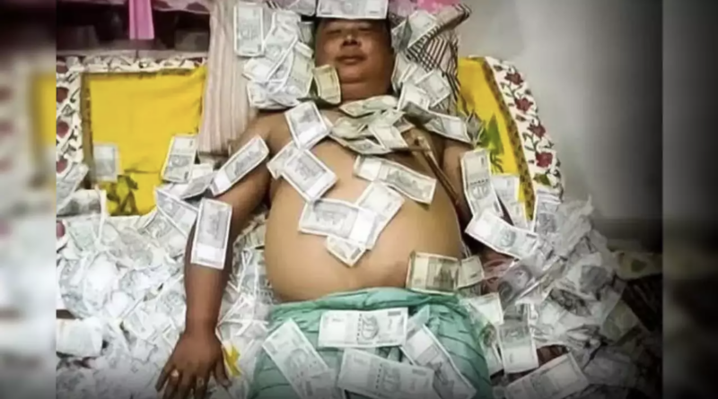 in a viral news assam politician sleeps on currency notes