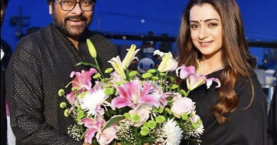 trisha receives a special gift from chiranjeevi