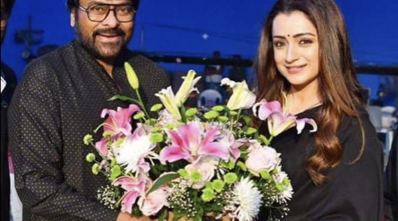 trisha receives a special gift from chiranjeevi