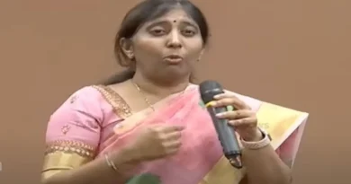 YS Sunitha Reddy mocks media for asking a question