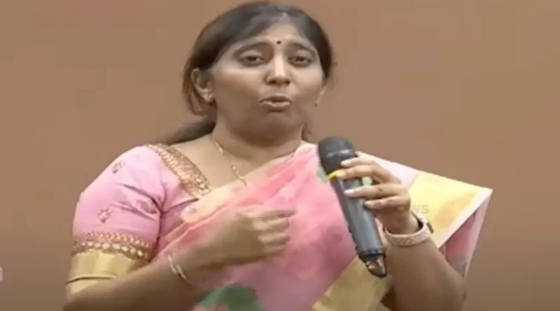 YS Sunitha Reddy mocks media for asking a question