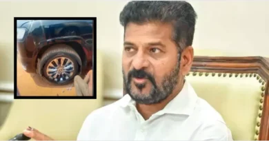 revanth reddy escapes an accident