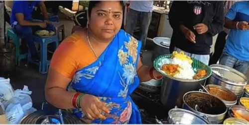 Kumari Aunty campaigning in gudivada