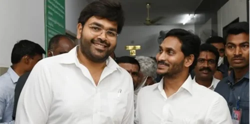 ysrcp kuppam candidate bharat creates ruckus at polling booth