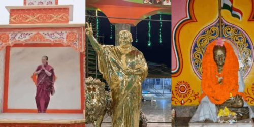 Politician are revered in these temples