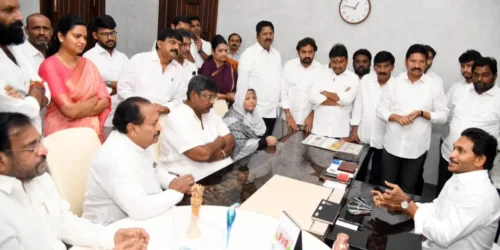 jagan meets mla's and ministers who won in ap elections