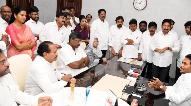 jagan meets mla's and ministers who won in ap elections