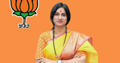madhavi latha leading against asaduddin owaisi
