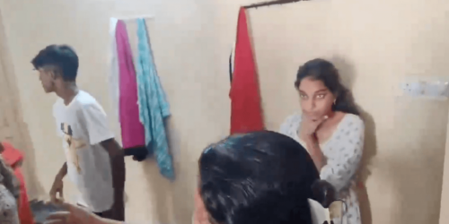 woman caught husband red handed with another woman in hyderabad