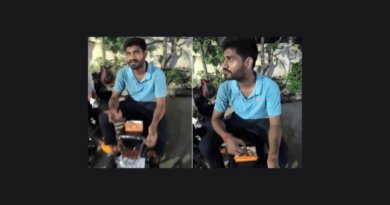 Delivery Boy caught eating customer food