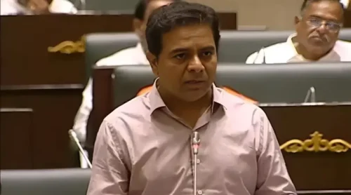 ktr gets emotional while talking about lasya nandita in telangana assembly