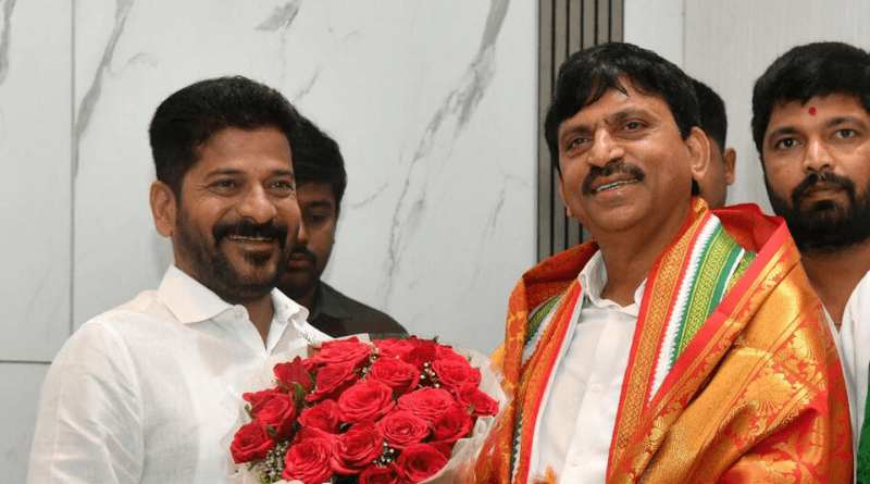 revanth reddy calls ponguleti amid congress leaders getting back to brs