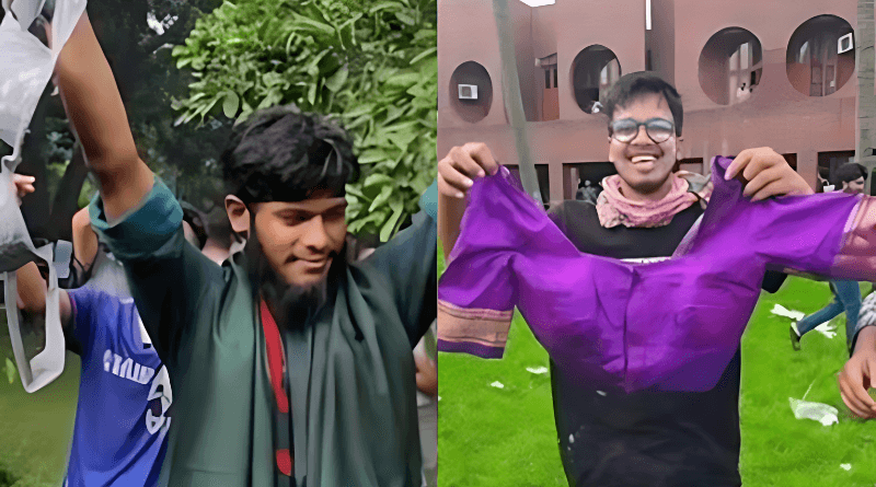 students in bangladesh shows off sheikh hasina innerwear