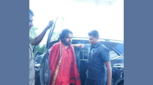 pawan kalyan breaks his penance deeksha in tirumala