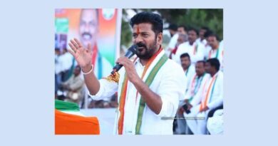 revanth reddy says harish rao built farm house because of congress